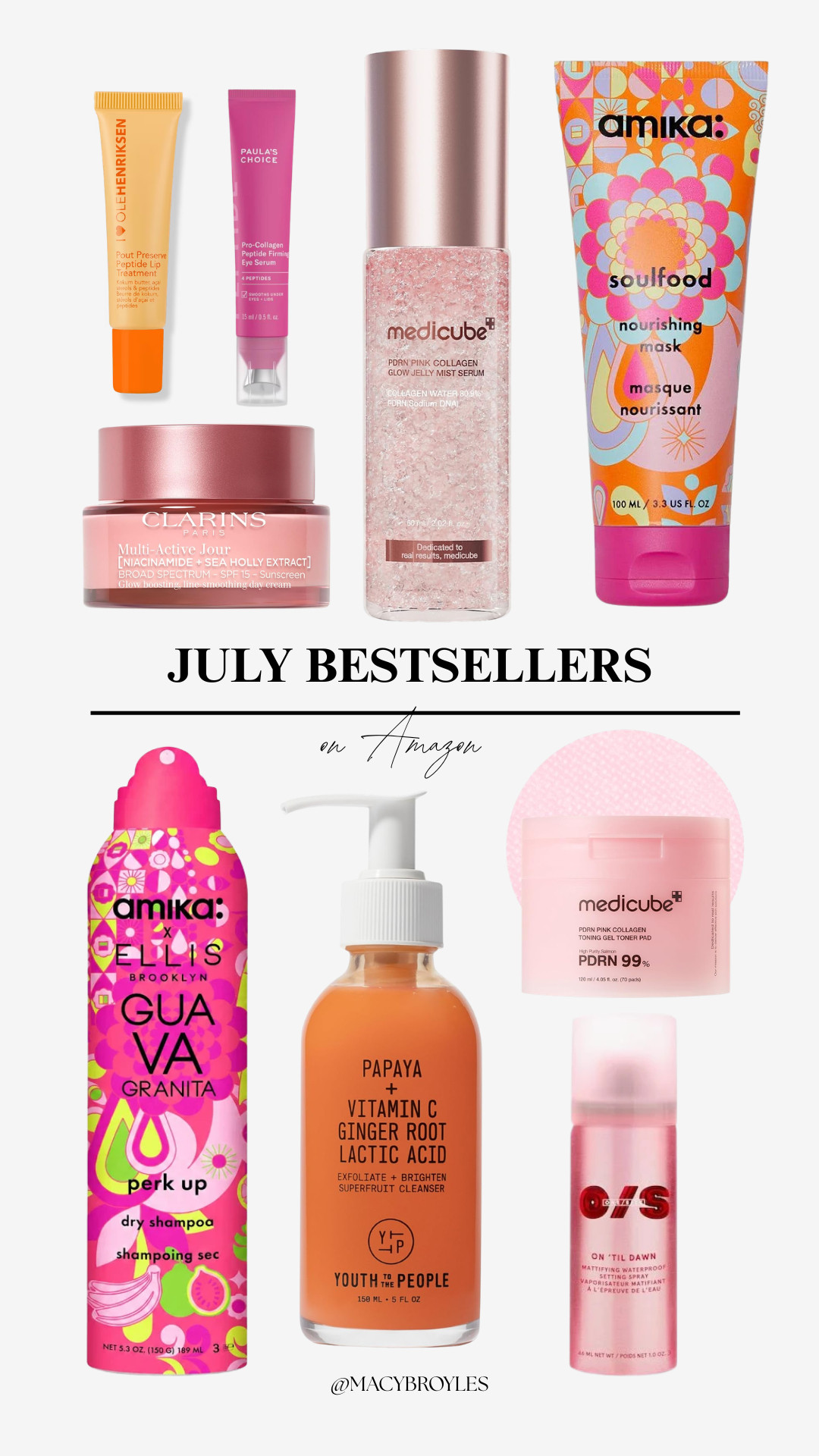 july bestsellersssssss for you girls | ole henrikson, paula's choice, clarins, medicube, amika, one size, YTTP
 

 #LTKgrwm #LTKmorningroutine #LTKBeauty