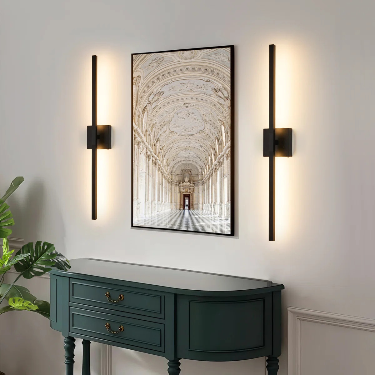 24” LED Battery Operated Dimmable Picture Light with Remote Control​ (Set of 2) | Wayfair North America