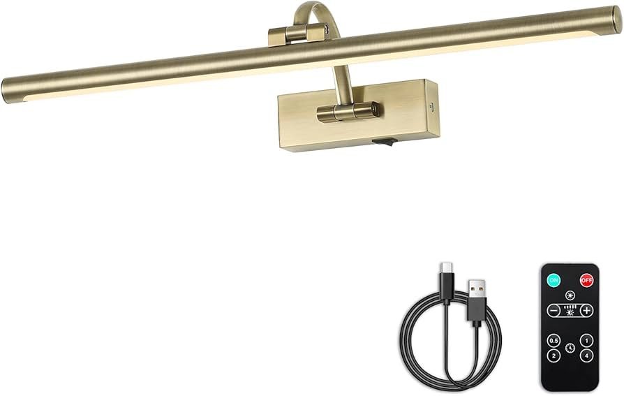 Wireless Picture Lights Rechargeable Gallery Lighting Battery Picture Frame Light with Remote and... | Amazon (US)