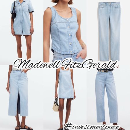 The most classic wash- in everything from romper to jeans to dresses and skirts and suits. Summer in Fitzgerald @madewell #investmentpiece 

#LTKxMadewell #LTKstyletip #LTKSeasonal