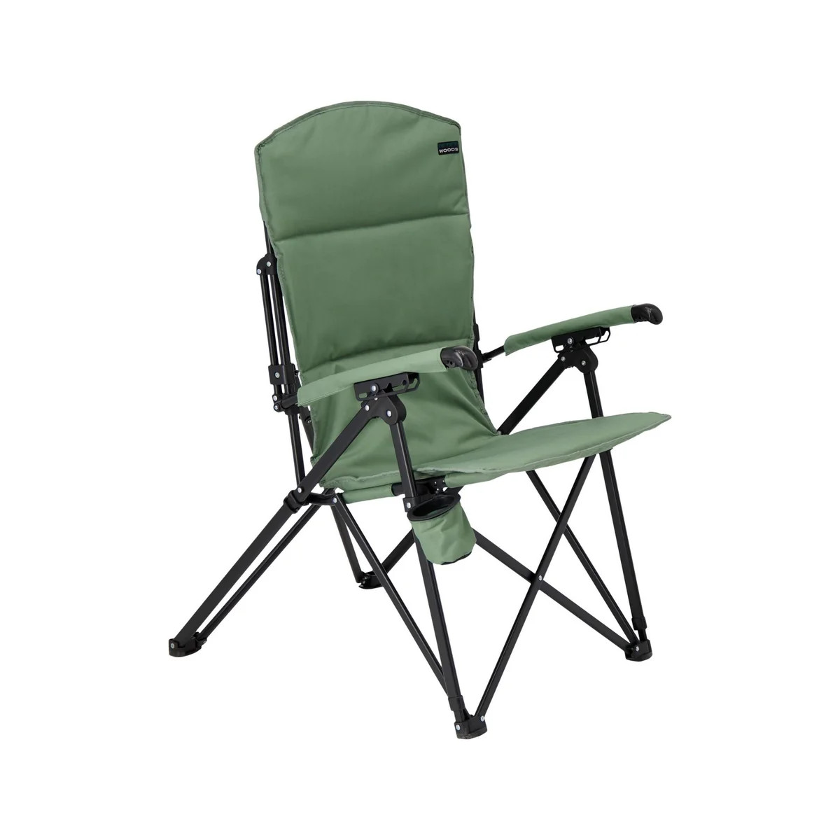 Woods Siesta Folding Reclining Padded Camping Chair - Sea Spray | Woods