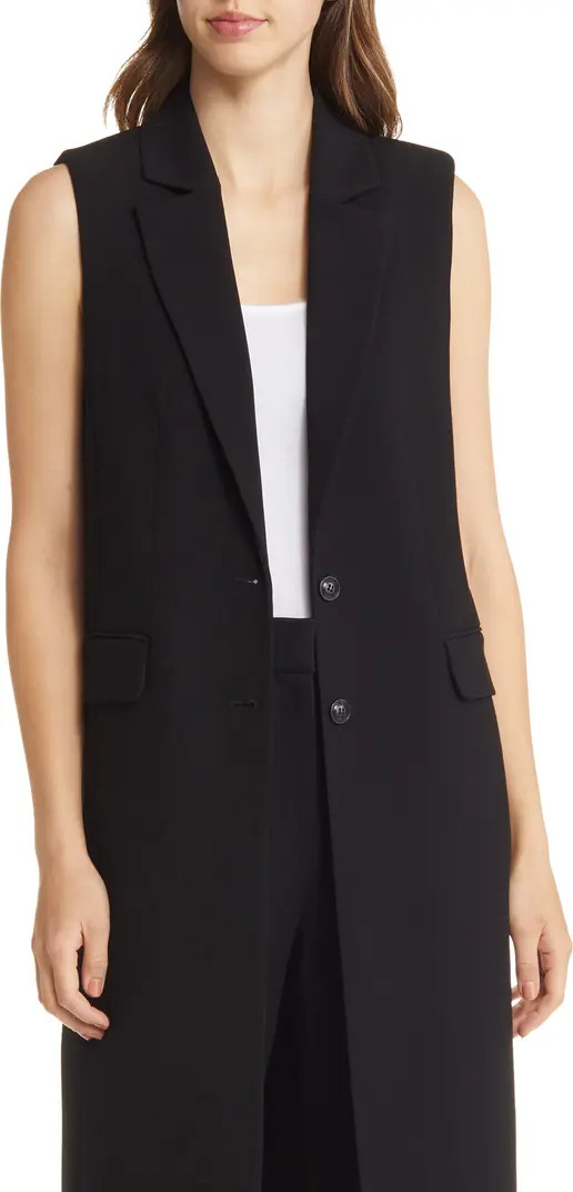 Nordstrom Two-Button Longline Vest | Nordstrom | Nordstrom