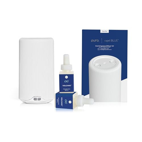 Capri Blue Pura Plus Smart Home Fragrance Diffuser Kit - Includes 1 Pura Diffuser and 2 Volcano Pura Refills - Notes of Tropical Fruits & Sugared Citrus | Amazon (US)