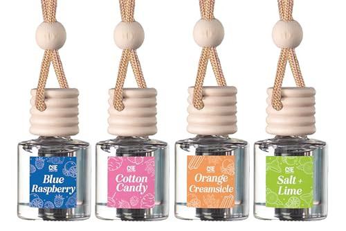 CE Craft Car Air Hanging Fragrance Oil Diffuser – Car Air Freshener Diffuser for Essential Oils - Scents Fragrance Aromatherapy Automobile Diffuser - Long Lasting - Summer - 4 Pack | Amazon (US)