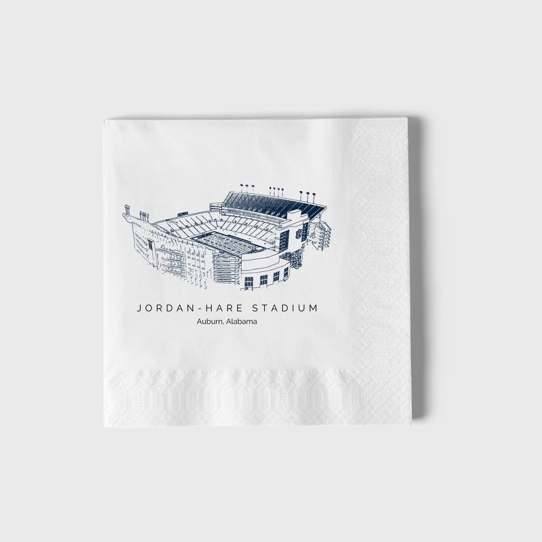 Custom Game Day Napkins Auburn Napkins Custom Tailgate - Etsy | Etsy (US)