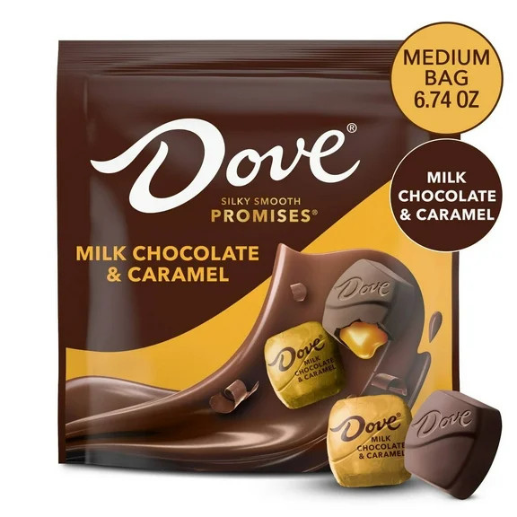Dove Promises Milk Chocolate & Caramel Candy - 6.74 oz Bag | Walmart (US)