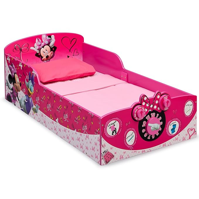 Delta Children Interactive Wood Toddler Bed - Greenguard Gold Certified, Disney Minnie Mouse | Amazon (US)