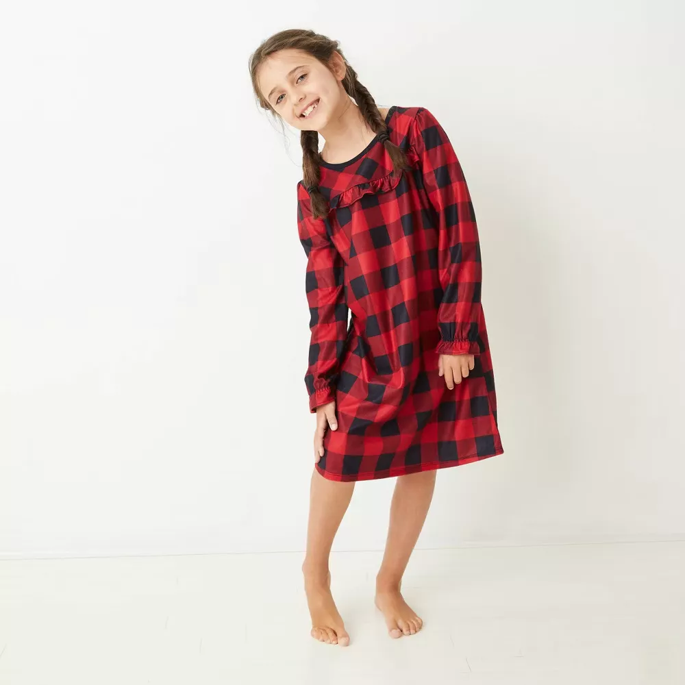 Girls buffalo best sale check nightgown