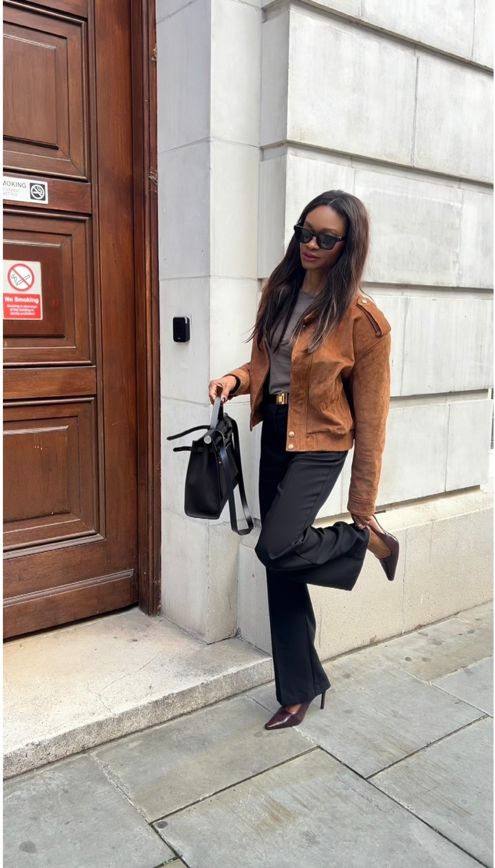 De Savary cropped suede jacket 