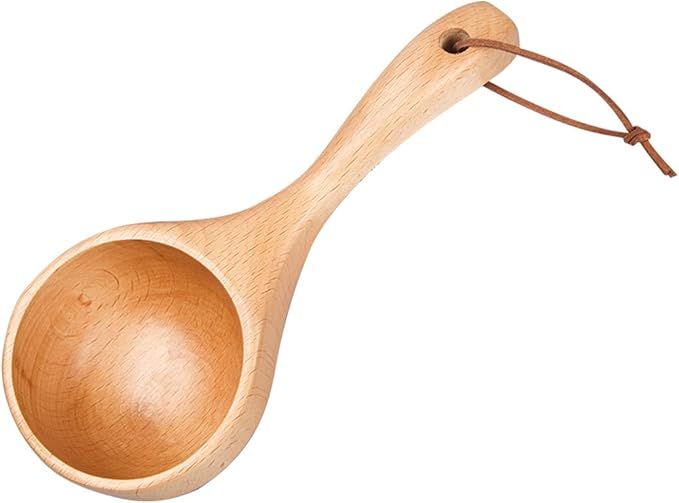 Wooden Kitchen Scoop Ladle for Bath Salt Canisters Flour Scoop Ladles for Cooking Bath Tablespoon | Amazon (US)