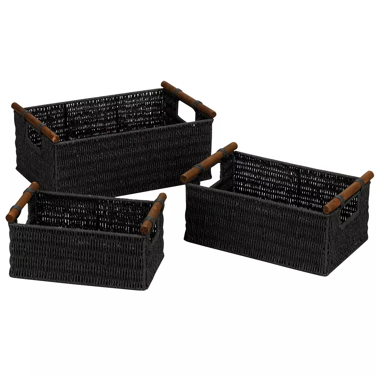 Household Essentials 3-pc. Paper Rope Basket Set | Kohl's