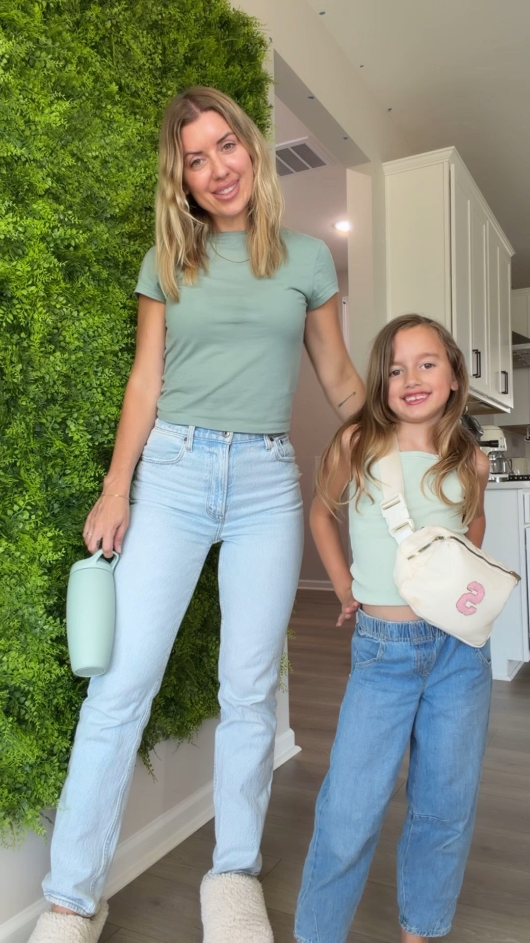 Me and my mini matching outfit 
size 25 in jeans for reference 

#LTKootd #LTKSaleAlert #LTKgrwm