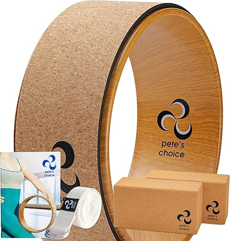 pete's choice Yoga Wheels with Yoga Strap & Exercise Guide | Comfortable & Durable Yoga Balance A... | Amazon (US)
