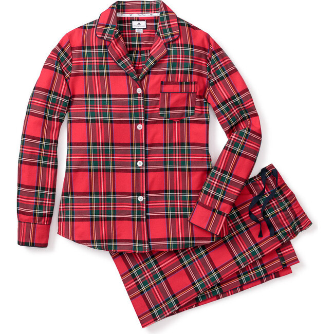 Petite Plume | Women's Pajama Set, Imperial Tartan (Prints, Size Medium) | Maisonette | Maisonette