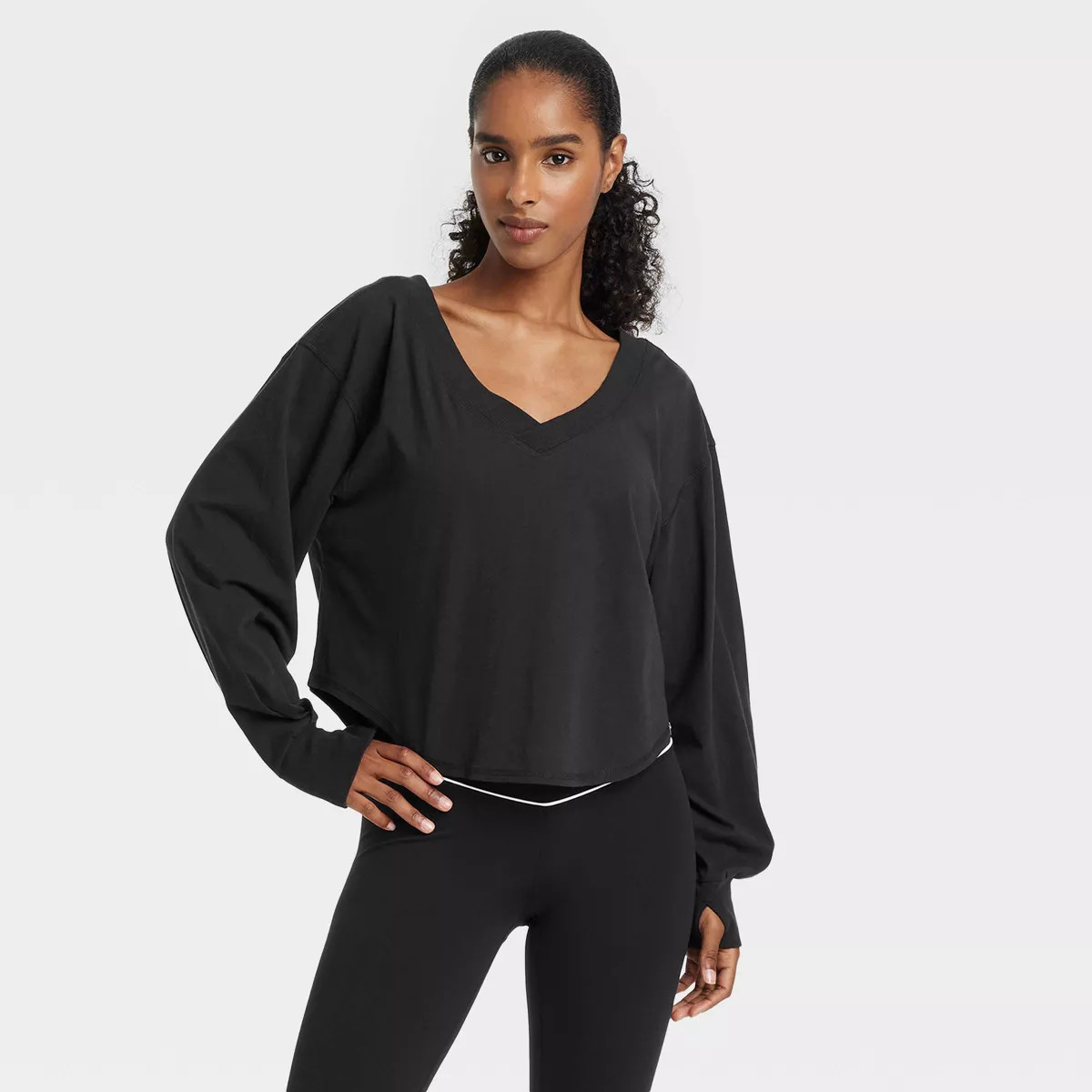 Women's V-Neck Long Sleeve Top - JoyLab™ | Target
