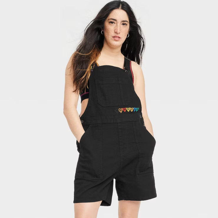 Pride Adult Shortalls - Black | Target