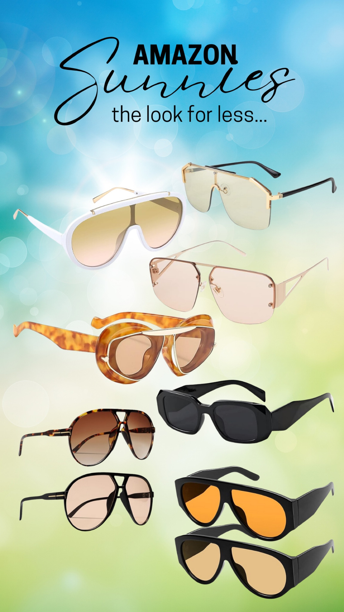 Amazon has the fashion sunglasses game on lock! The look for less! IYKYK! 