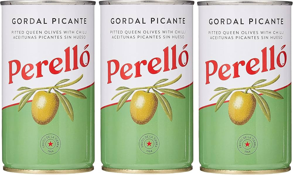 Perello Gordal Pitted Green Olives, 3 x 350g | Amazon (UK)