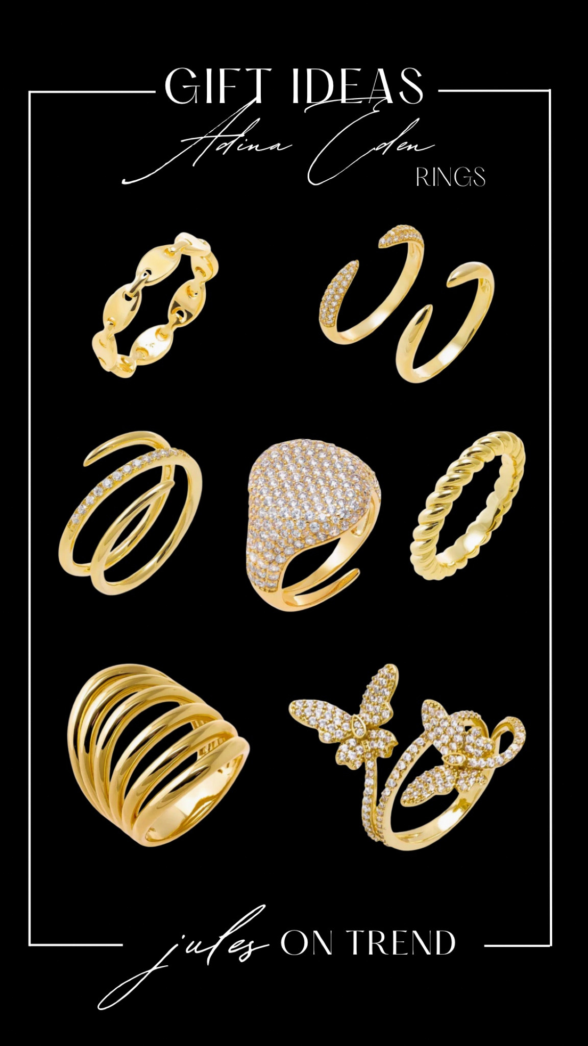 Big Sale at Adina Eden! 50% sitewide (no code needed).

So many great options that would make great gift ideas! Whether you’re treating yourself or others, so many great rings and ring stacks that are under $50. Linked some of my faves.

#LTKGiftGuide #LTKFindsUnder100 #LTKFindsUnder50