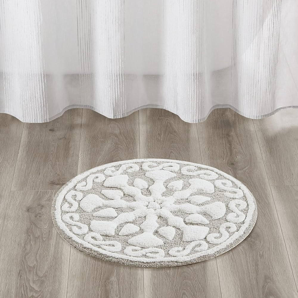 Madison Park Casablanca 100% Cotton Tufted Bathroom Rugs Luxurious Plush Medallion Floral Pattern... | Amazon (US)