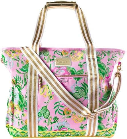 Lilly Pulitzer Beach and Picnic Cooler, Insulated Bag with Adjustable Shoulder Strap and Zipper, ... | Amazon (US)