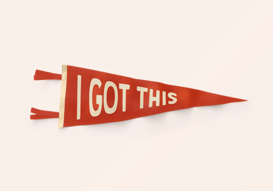 I GOT THIS Pennant  Felt Pennant Flag Banner  Vintage Style - Etsy | Etsy (US)