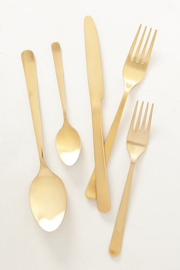 Vika Sky Flatware | Anthropologie (US)