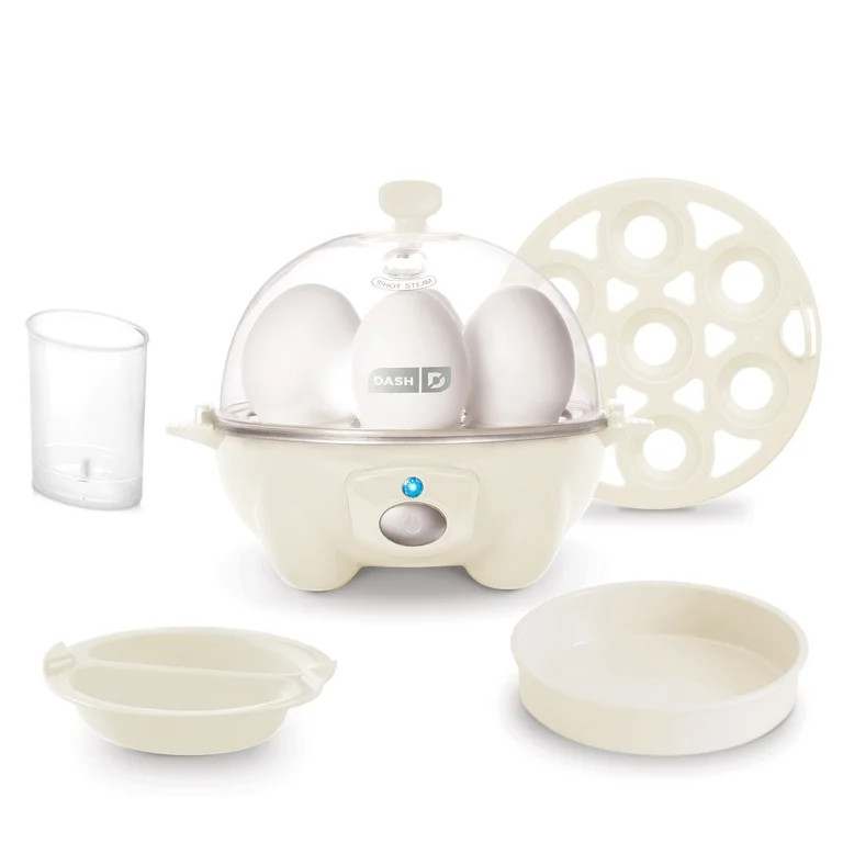 Dash Rapid 7 Egg Cooker, Boiler, Hard Boiled & Poached, Cream | Walmart (US)