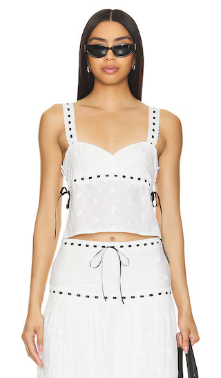 Carmen Top in White | Revolve Clothing (Global)