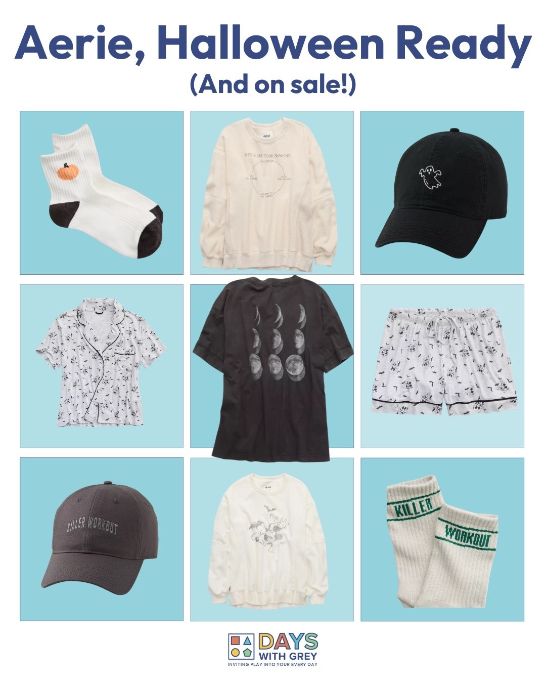 Aerie is Halloween ready and the cutest finds are also on sale! I know which ones I’m getting before they sell out! (Cough, ghost hat, cough)