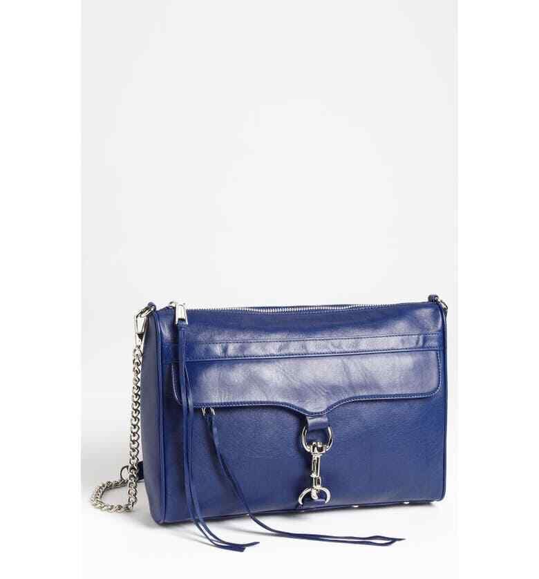 Rebecca Minkoff Blue Leather MAC Daddy Cross body Bag | eBay AU
