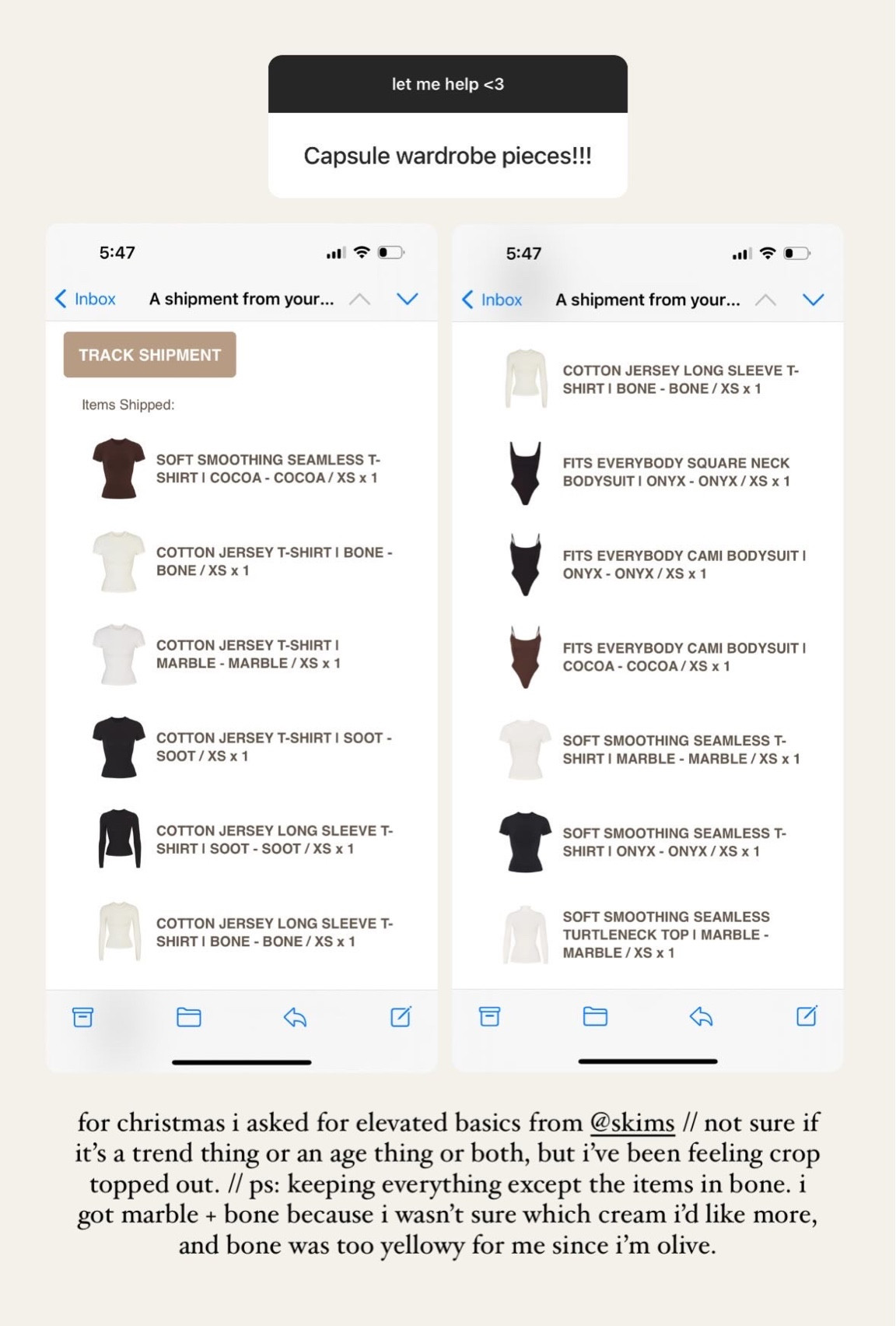 skims capsule wardrobe tops 🖤

#LTKfindsunder100