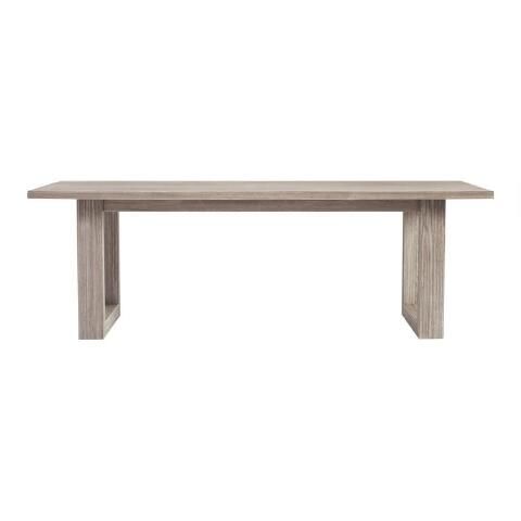 Marciana Graywashed Eucalyptus Outdoor Dining Table | World Market