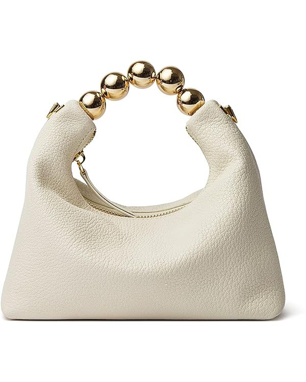 DORIS&JACKY Small Top Handle Clutch Bag Women Designer Goatskin Crossbody Purse With Pearl Handle... | Amazon (US)