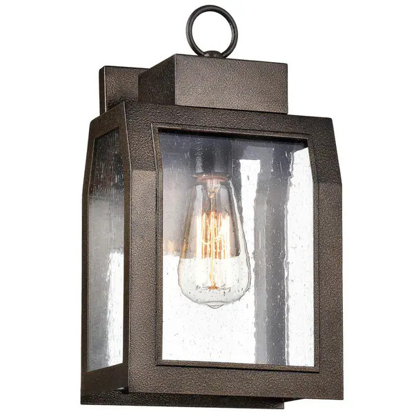 Milton 1-light Antique Gold Outdoor Wall Lantern | Bed Bath & Beyond