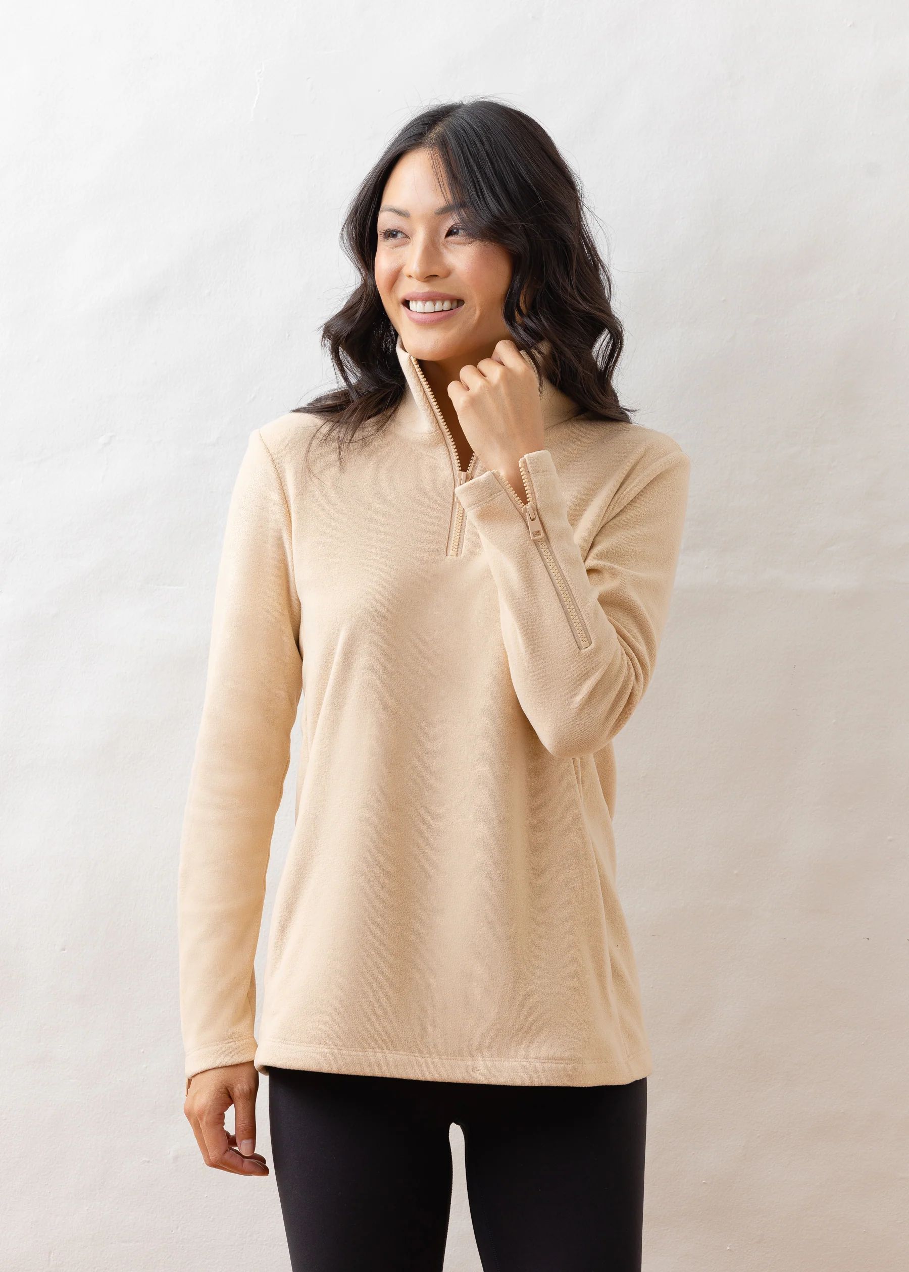 Riverside Pullover in Terry Fleece (Natural Blush) | Dudley Stephens