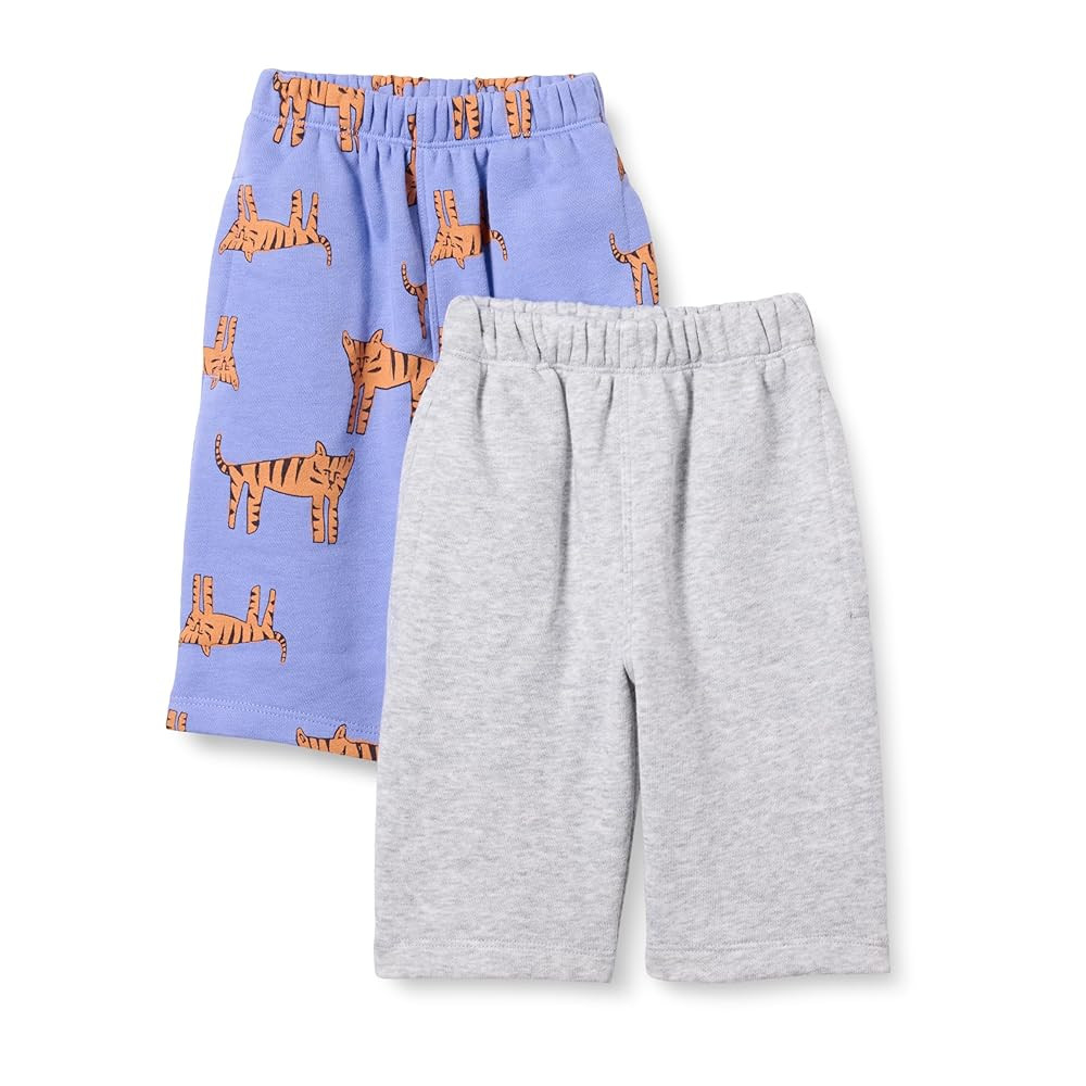 Amazon Essentials Unisex Toddlers and Babies' French Terry Cotton Pants, Pack of 2 | Amazon (US)