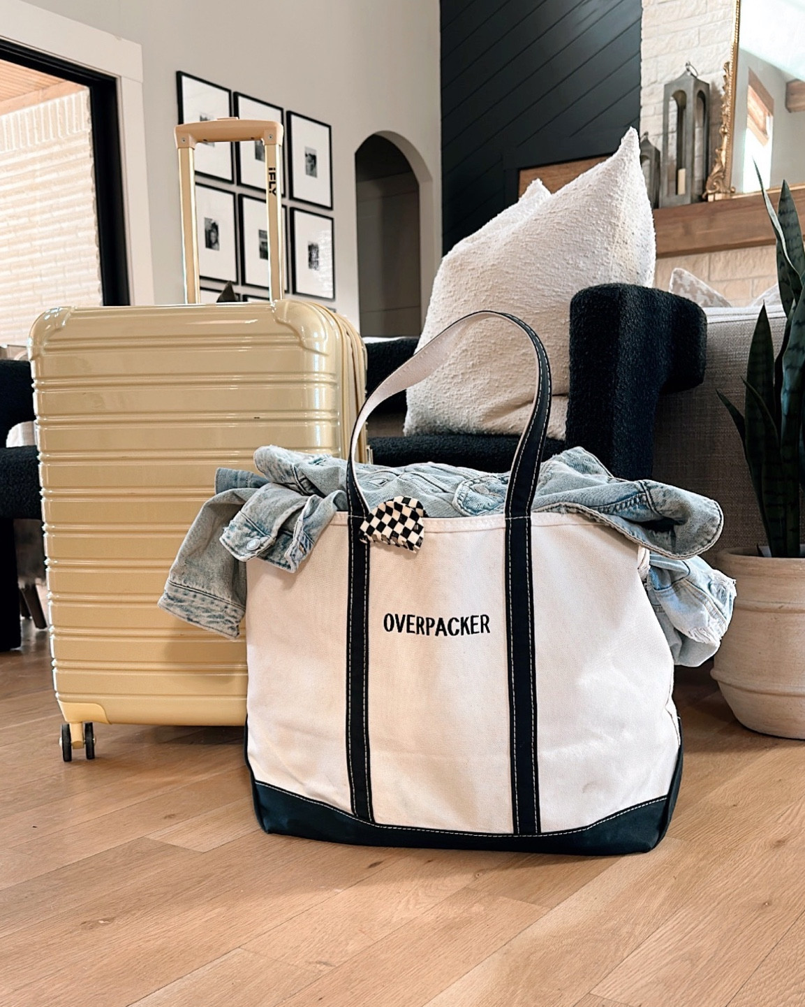 Size XL in this tote! And I love this Walmart luggage!!!💛




#LTKstyletip #LTKtravel