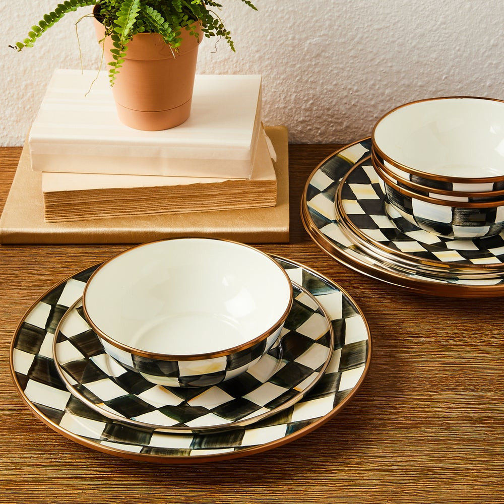 12pc Enamel Dinnerware Set | MacKenzie-Childs
