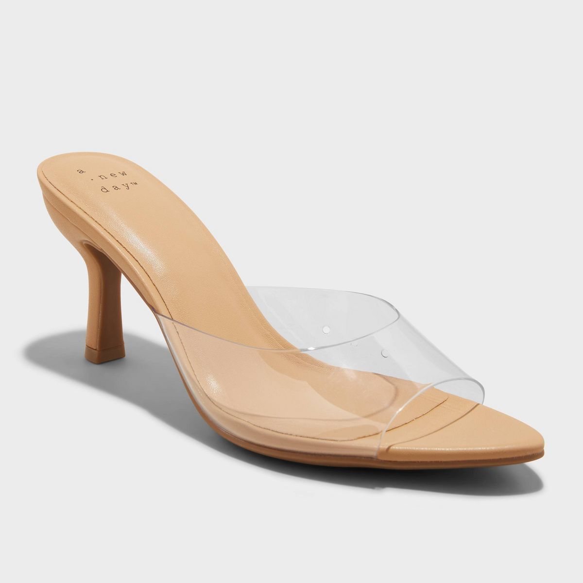 Women's Lupita Point Toe Heels with Memory Foam Insole - A New Day™ Clear 6 | Target