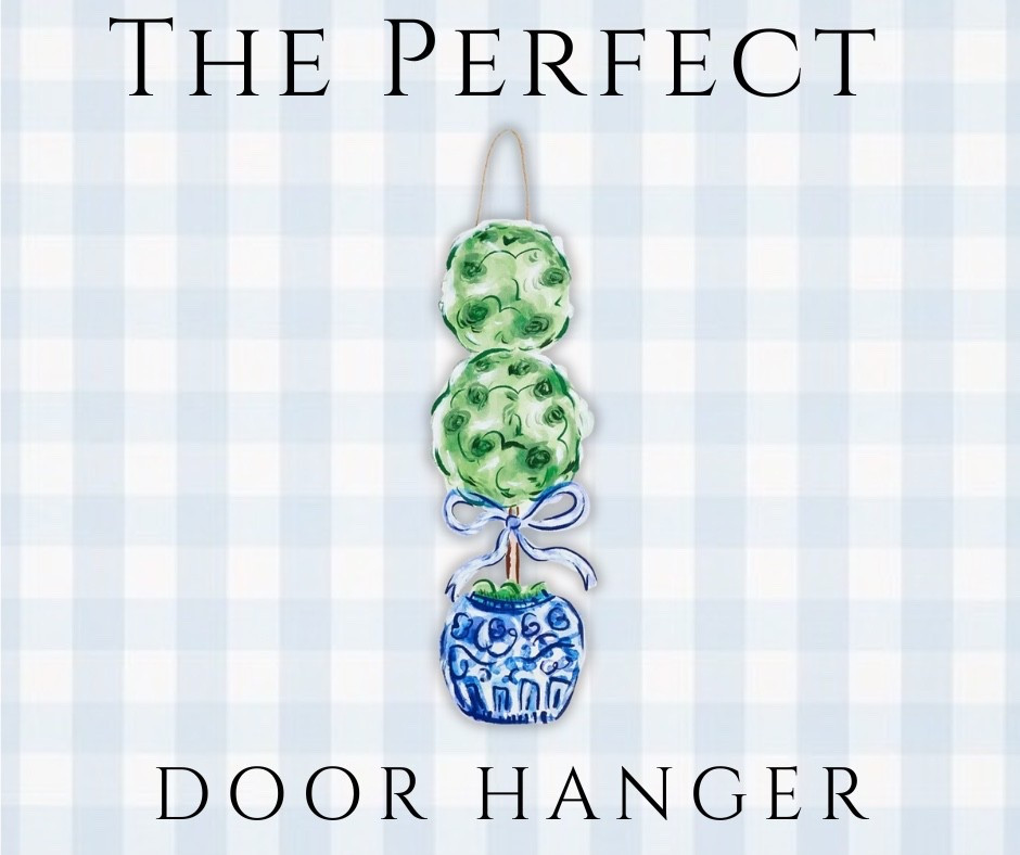 Found the cutest door hanger for spring & summer 🌿💙🤍

Loving the white, blue, and green combo — so fresh and simple, but it makes the front door feel so much more welcoming.  

It’s always the little things at the entryway for me 🏡✨

#doorhanger #frontdoordecor #spring #summer #grandmillenial #chinoiserie #blueandwhite #blue&white

#LTKOver40 #LTKSeasonal #LTKHome