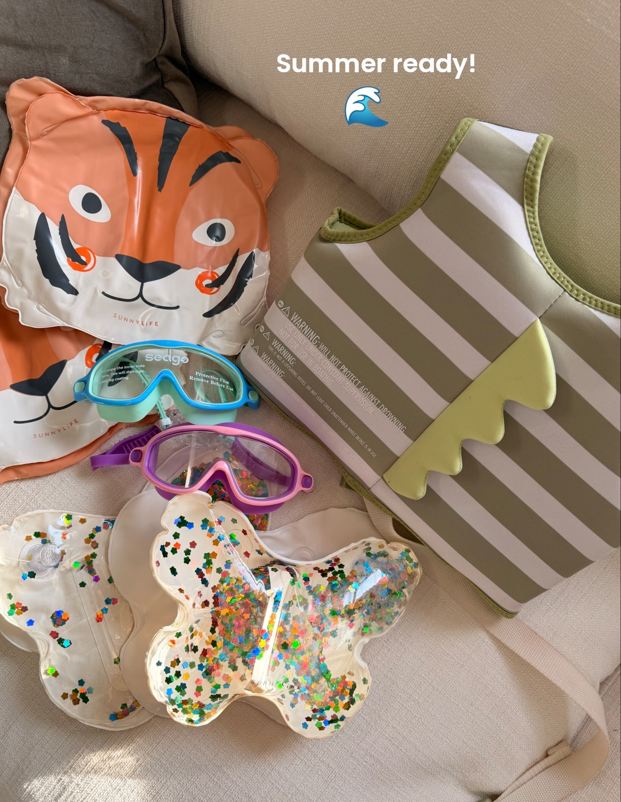 Summer-ready with these beautiful floaties from Sunnylife ✨
peace of mind for mama, and so aesthetically pleasing 💛🌊

#LTKTravel #LTKSwim #LTKKids