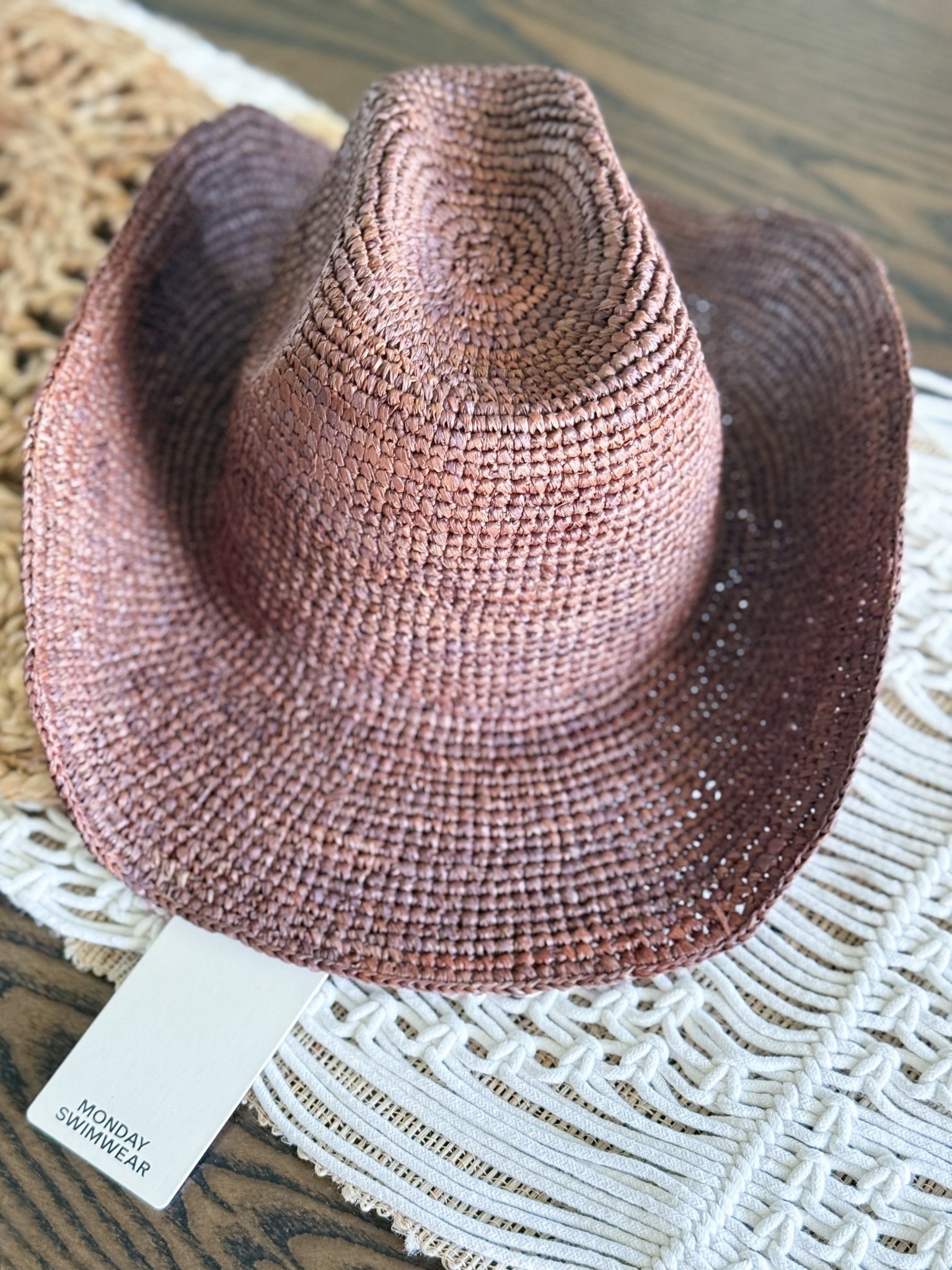 The hat of the season, seriously. This is the Monday Swimwear Exuma Hat in Espresso & it is so good. The color is rich, the shape is perfect, & it goes with everything. It comes in four colors total so there is genuinely a shade for everyone. Whether you are spending the day at the pool, out on the lake, or just soaking up summer outside, this hat does it all. Obsessed & honestly you need all four. Linked in my LTK!

monday swimwear hat - exuma hat - straw cowboy hat - raffia hat - summer hat - beach hat - pool hat - lake day hat - vacation hat - resort wear hat - sun hat - straw hat - cowboy hat - western hat - espresso brown hat - spring hat - summer accessories - vacation accessories - beach accessories - pool day look - lake day style - outdoor summer style - resort accessories - travel hat - packable hat - sun protection hat - summer style - spring style - boho hat - bohemian accessories - festival hat - western accessories - monday swimwear​​​​​​​​​​​​​​​​

#LTKActive #LTKvlog #LTKU