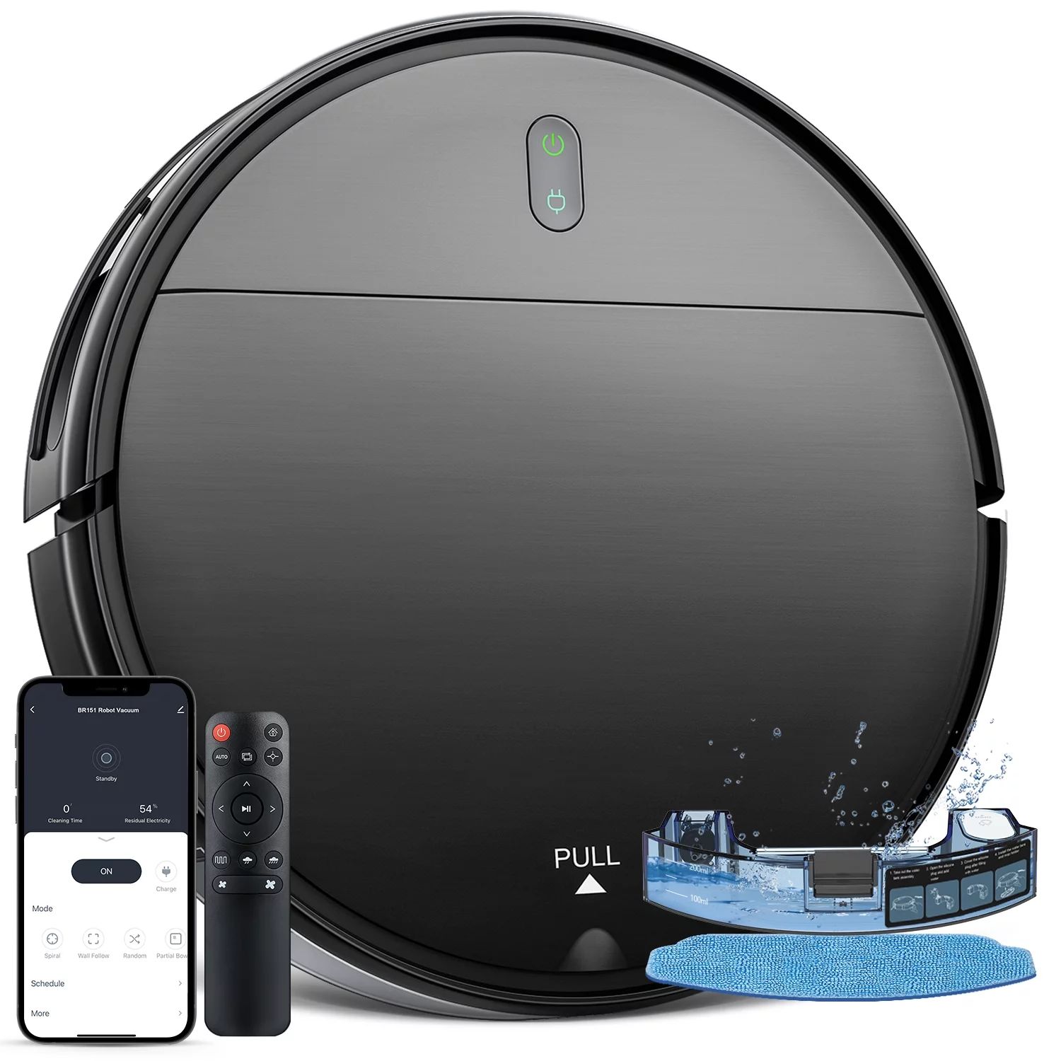 ONSON Robot Vacuum Cleaner, 2 in 1 Robot Vacuum and Mop Combo, With WIFI Connection For Pet Hair,... | Walmart (US)