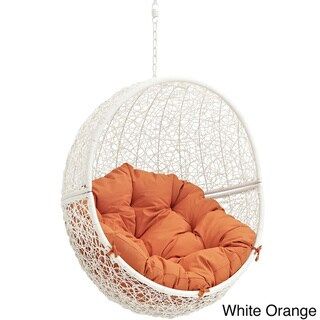 Cloak Outdoor Patio Swing Chair (white orange) | Bed Bath & Beyond