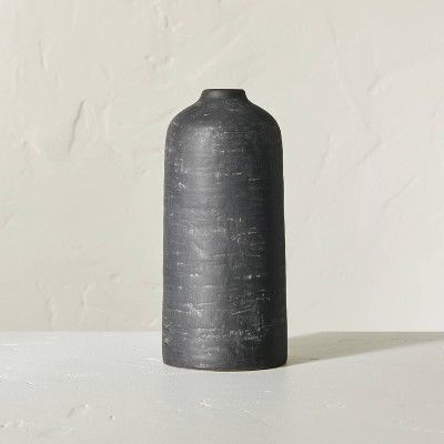 Distressed Ceramic Vase Dark Gray - Hearth & Hand™ with Magnolia | Target