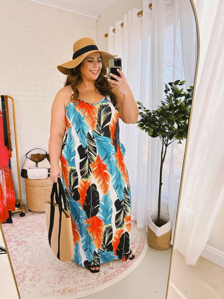 My fav plus size vacation + summer dress! More colors available!!  Wearing my usual 2xl 

#LTKPlusSize #LTKStyleTip