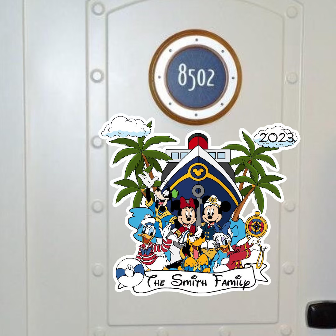 Sail Away with Mickey and Friends Disney Cruise Door Magnets | Etsy (US)