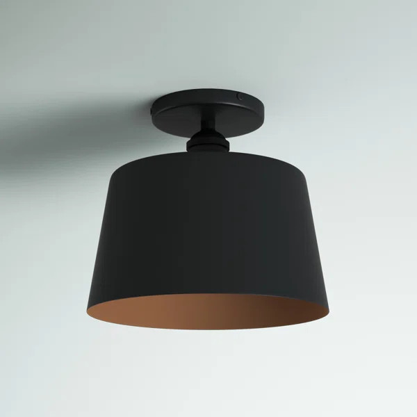 Annette 1 - Light Simple Schoolhouse Semi Flush Mount | Wayfair North America