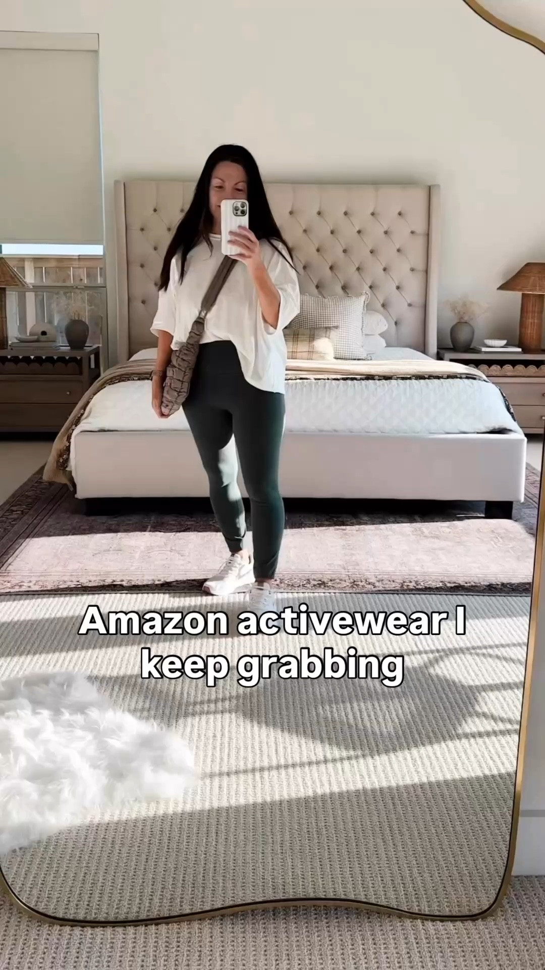 Easy outfit I keep reaching for lately 🤍
These Amazon leggings are SO good (I have multiple colors) and this oversized tee is one of those staples you’ll wear on repeat. @Nike US Sneakers are part of the sale too 🙌🏼. They are so comfy  

Perfect for errands, mom life, travel days, or just wanting to feel put together but comfortable

Everything is linked in this post 👇🏼
Follow me on LTK for daily fashion, home decor & Amazon finds

#LTKSaleAlert #LTKootd #LTKmomlife